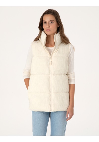 Pierre Cardin Kadın Ekru Mont Yelek 50308957-vr019 Ekru