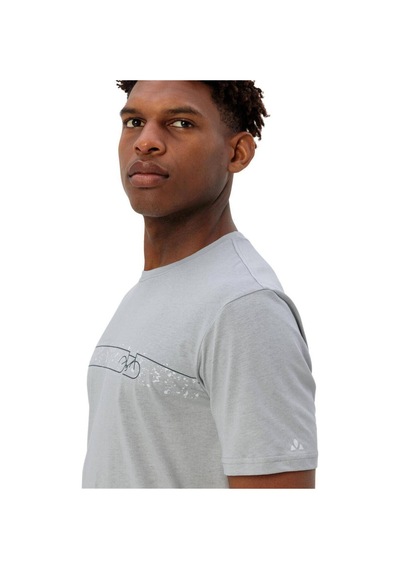Vaude Cyclist V Bisiklet Yaka Erkek T-shirt 42125 Pigeon Grey