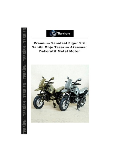 Premium Sanatsal Figür Stil Sahibi Obje Tasarım Aksesuar Dekoratif Metal Motor