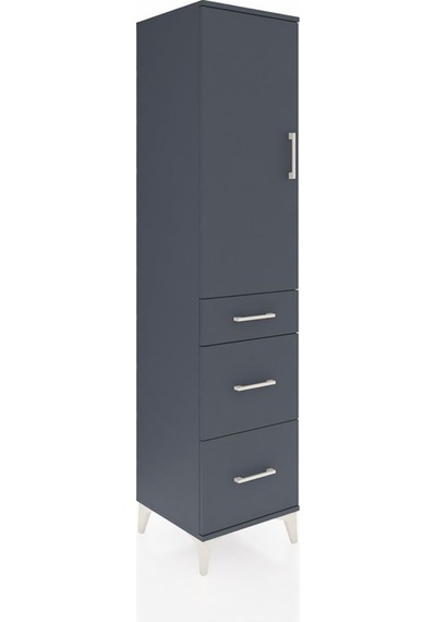 Hyperion Dolap Tek Raflı 3 Çekmeceli Tek Askılı 44x44x195 Antrasit-antrasit Antrasit Hyperion Dolap Tek Raflı 3 Çekmeceli Tek Askılı 44x44x195 Antrasit-antrasit Antrasit
