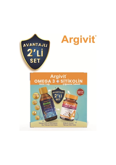 Argivit Master Fish Oil Ve Stikolin Avantajlı 2'li Set