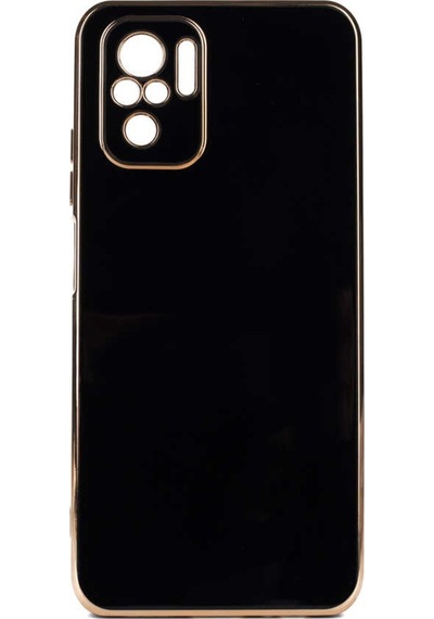 Xiaomi Redmi Note 10S Kılıf Zore Bark Kenarları Altın Renk Kılıf