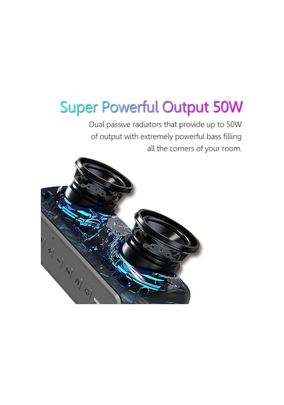 Springsun Xdobo X7 50w Taşınabilir Kablosuz Hoparlör Bt5.0 Teknolojisi Ipx5 Su Geçirmez Açık Hava Ho