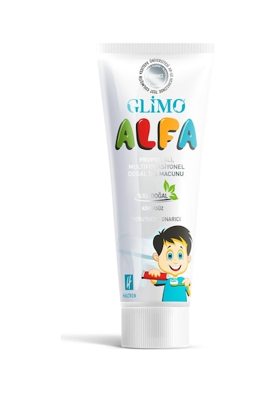 Glimo Kids Alfa Köpüksüz Çocuk Diş Macunu 50 ML