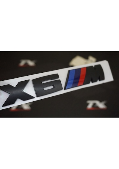 Bmw X6 M Uyumlu Bagaj Parlak Siyah Abs 3m 3d Yazı Logo Ürün