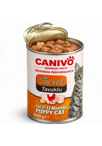 Yavru Kedi Konservesi Tavuklu 400 G 12 Adet