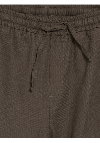 Lcw Vision Kahverengi Regular Fit Erkek Keten Görünümlü Pantolon