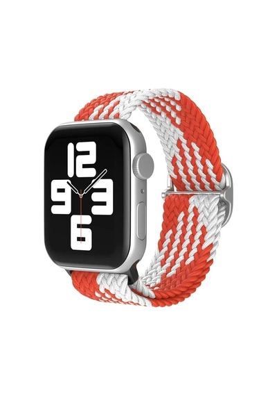 Watch 42mm Star Kordon - Beyaz-kırmızı