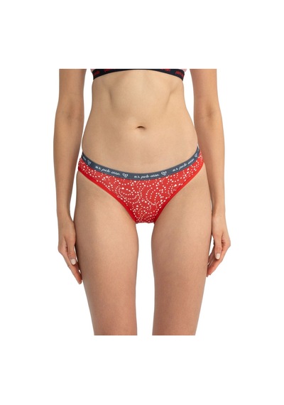 U.s Polo Assn. 66430 Kadın Karışık Desen Pamuklu 3'lü Slip Külot-lacivert Lacivert