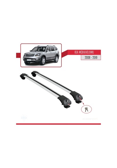 Kia Mohave Hm 2008-2019 Arası İle Uyumlu Ace-1 Ara Atkı Tavan Barı Gri