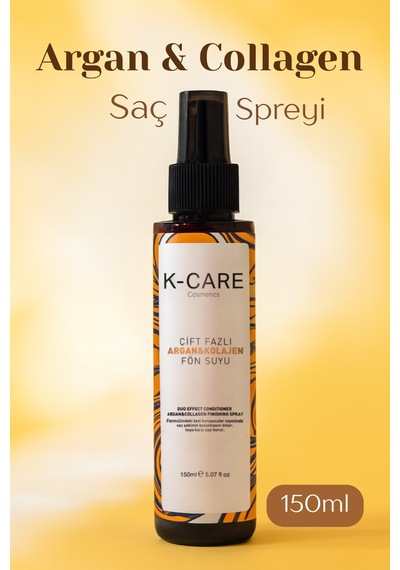 K K-care Cosmetics Argan & Collagen Kolay Tarama Saç Bakım Spreyi 150 ML