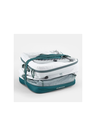 Quechua Elektrikli Katlanabilir Soğutucu - 30 Litre - 96 Saat Serin Tutma - 900 Fresh Küllü Yeşil/beyaz
