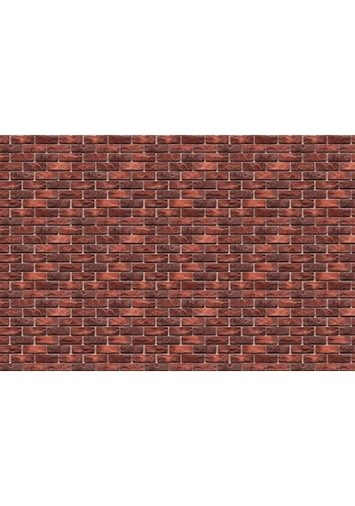 Kırmızı Tuğla Desenli Duvar Kağıdı