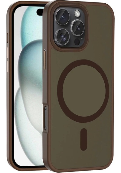 Apple Uyumlu iPhone 16 Pro Kılıf M-safe Şarj Özellikli Mat Arka Yüzey Zore Sio Kapak