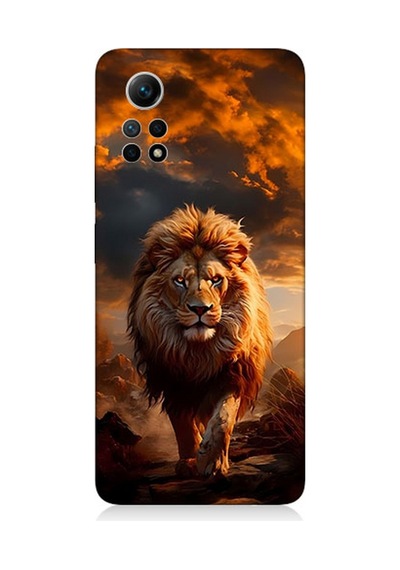 Xiaomi Redmi Note 12 Pro 4g Uyumlu Silikon Kılıf Yırtıcı Aslan Kral