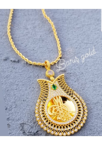 22Ayar Altin Kaplama Kolye N11.745