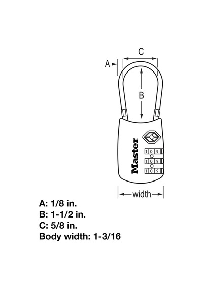 Master Lock 4688d Set Your Own Combination Tsa Onaylı Bagaj Kilid Diğer