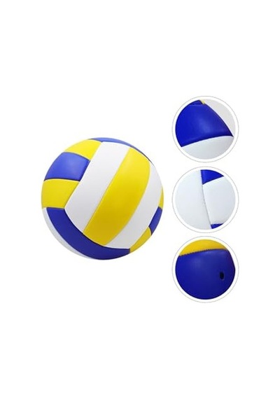 Öğretici Voleybol Topu - Sarı Beyaz Soft Touch, Tek Ebat, Tycae0d4974dbb3a80, Karışık Açık Gri