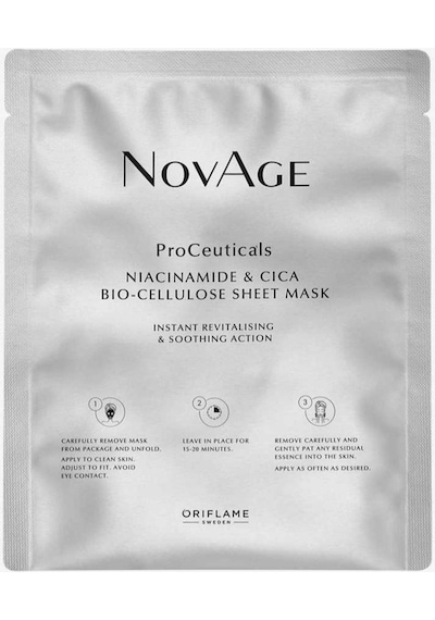 Oriflame Novage Proceuticals Niasinamid & Cica Biyoselüloz Kağıt Maske