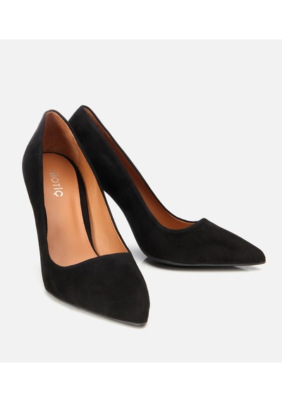 Hotiç Kadın Süet Deri Siyah Stiletto 01ayh311550a100 Siyah