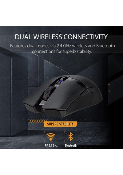 Tuf M4 Kablosuz Oyun Faresi Çift Kablosuz Mod - Bluetooth/rf 2,4 Ghz, 12k Dpı Optik Sensör, 6 Programlanabilir Düğme