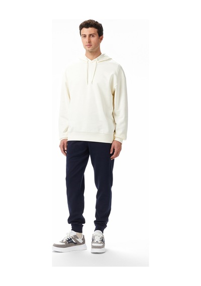 Nautica Erkek Krem Oversize Kapüşonlu Sweatshirt Desenli K57071t Krem