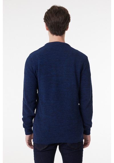Lee Regular Fit Normal Kesim Bisiklet Yaka Indigo Erkek Triko Kazak L212149315 İndigo