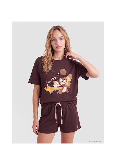 LC Waikiki Alıta Cıty Farkıyla Lcw Young Kahverengi Penye Kısa Kollu Kadın Şortlu Pijama Takımı Kahverengi - 929536500 Kahverengi LC Waikiki Alıta Cıty Farkıyla Lcw Young Kahverengi Penye Kısa Kollu Kadın Şortlu Pijama Takımı Kahverengi - 929536500 Kahverengi