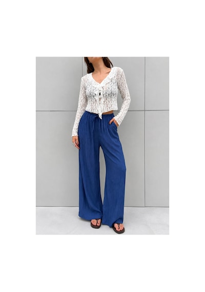 Die&more Belden Bağcıklı Pantolon Mavi Mavi