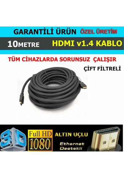 1. 10 Metre Hdmi Kablo