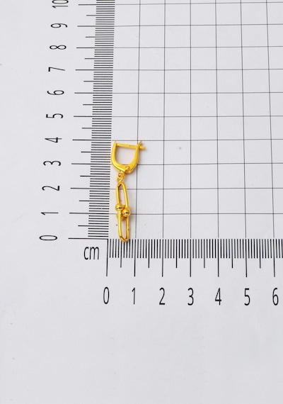 Bilezikci 22 Ayar Tiffany Sallantılı Altın Küpe