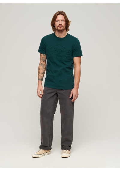 Superdry Bisiklet Yaka Baskılı Yeşil Erkek T-shirt M1011908a8um Embossed Vl T Shırt