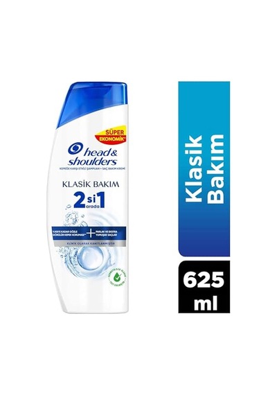Shoulders Klasik Bakım 2'si 1 Arada Kepeğe Karşı Etkili Şampuan 625ml