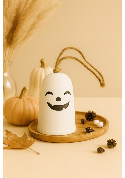 Halloween Cadılar Bayramı Hayalet Temalı Booo & Hahaha Asılabilir Dekor 2'li Beyaz - 762088249