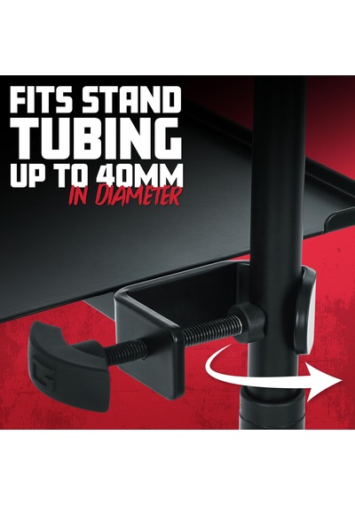 Gator Frameworks Mikrofon Standı, Clamp-on Utility Shelf 9 İnç X 9 İnç Yüzey 10 Pound Taşıma Kapasitesi, Gfw-shelf0909