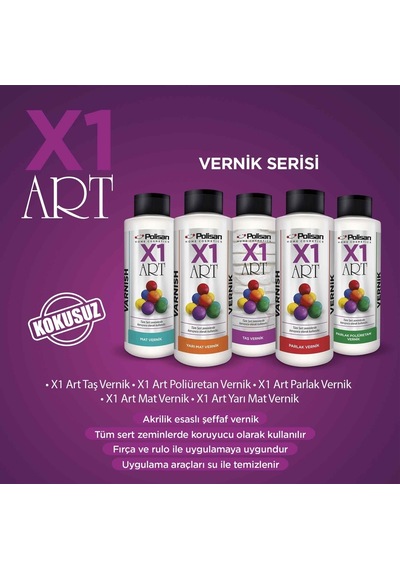Polisan X1 Art Vernik Mat 120 Ml