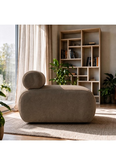 İnarch Dizayn Cosmo Berjer Modern Minimalist Konforlu Tekli Koltuk Mocha