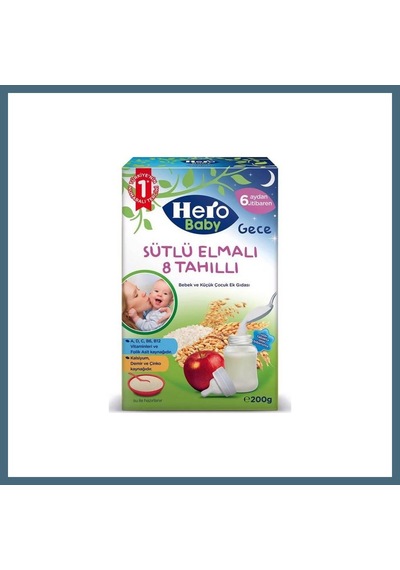 Hero Baby Sütlü Tahıl Elma 200 G 1 Kutu Agc