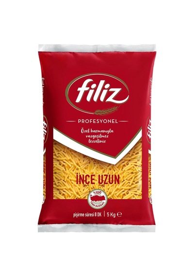 Filiz Makarna 5 Kg İnce Uzun Spagetti - Durum Buğdayı Tarı