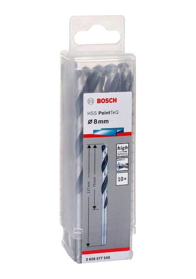 Bosch HSS-PointeQ Metal Matkap Ucu 8,0 mm 10lu