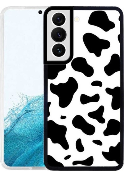 Galaxy S22 Plus Kılıf Zore M-fit Desenli Kapak Cow No1