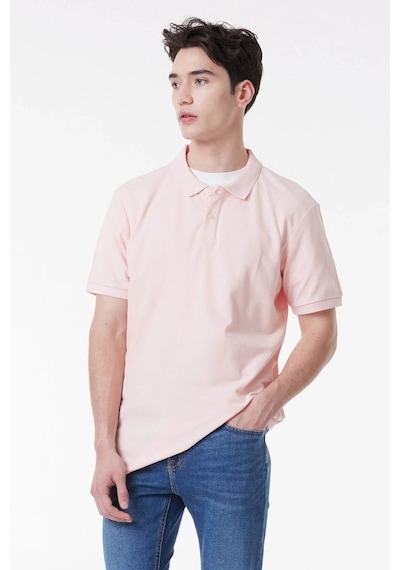 Regular Fit Normal Kesim Polo Yaka Tişört L211810611 Pembe