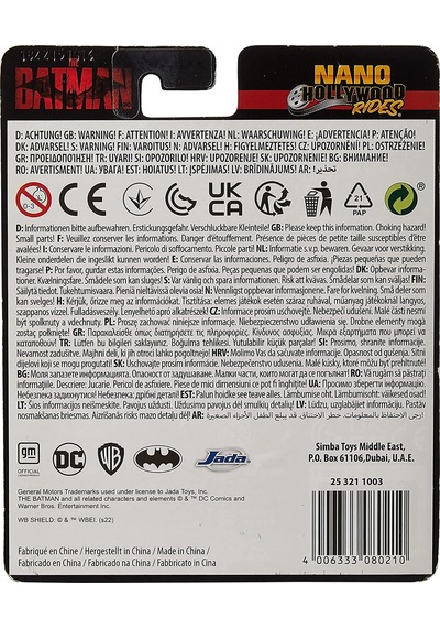 Jada Toys Batman 3-Pack Nano Cars