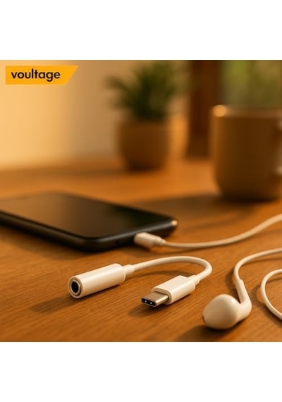 Usb-c To 3.5mm Jak Kulaklık Adaptörü - Dijital Dönüştürücü - Tüm Cihazlarla Uyumlu - Beyaz - Kompakt Tasarım - Yüksek Kaliteli Ses - Taşınabilir