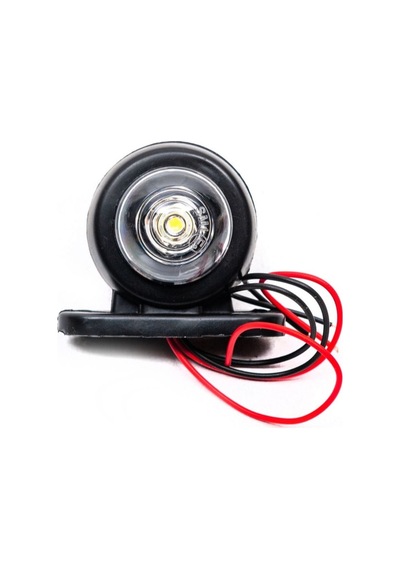 Ahmet Otomotiv Mini Takoz Tek Ledli Kırmızı-beyaz Renk 12v-24v