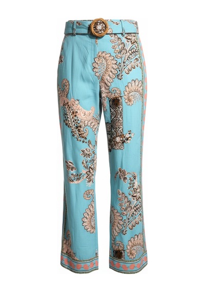 Xint Turkuaz Pamuk Dokulu Regular Fit Pantolon 201342