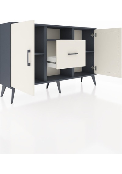 Arges Konsol 3 Raflı Tek Çekmeceli 2 Kapaklı 132x30x83 Antrasit-aytaşı/aytaşı Aytaşı/aytaşı Arges Konsol 3 Raflı Tek Çekmeceli 2 Kapaklı 132x30x83 Antrasit-aytaşı/aytaşı Aytaşı/aytaşı
