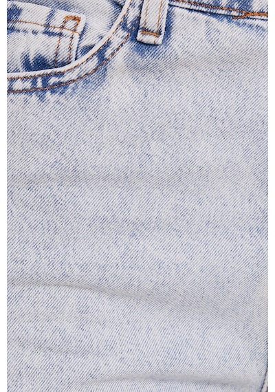 Tudors Kadın Regular Fit Klasik Kesim Pamuklu Bol Paça Açık Mavi Jean Pantolon-39520 Açık Mavi