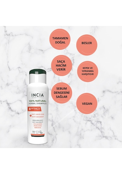 Incıa Saç Dökülmesine Karşı Doğal Şampuan 275 Ml