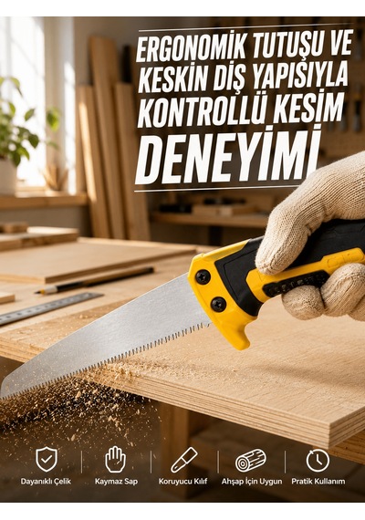 Düz - 21 - Bıçaklı Budama Testeresi Kılıflı - Cadde101 - Güvenli Tasarım Adet